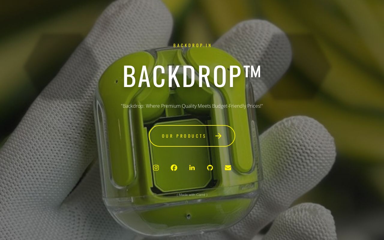 Carrd profile picture for @backdrop